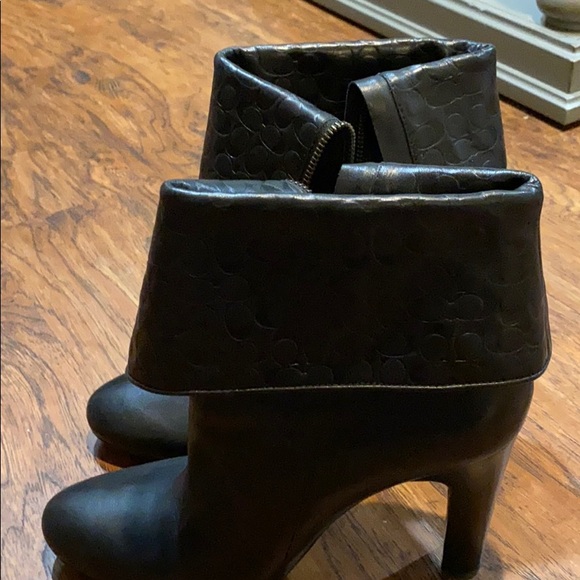 Coach 4in booties. Super cute for winter + fall - Picture 2 of 9